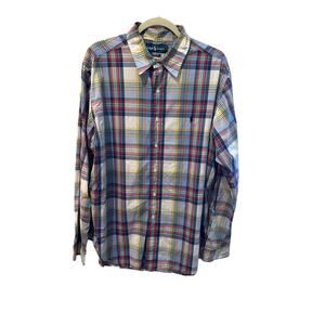 Men’s Ralph Lauren Classic Plaid Button Up Shirt. Size XL